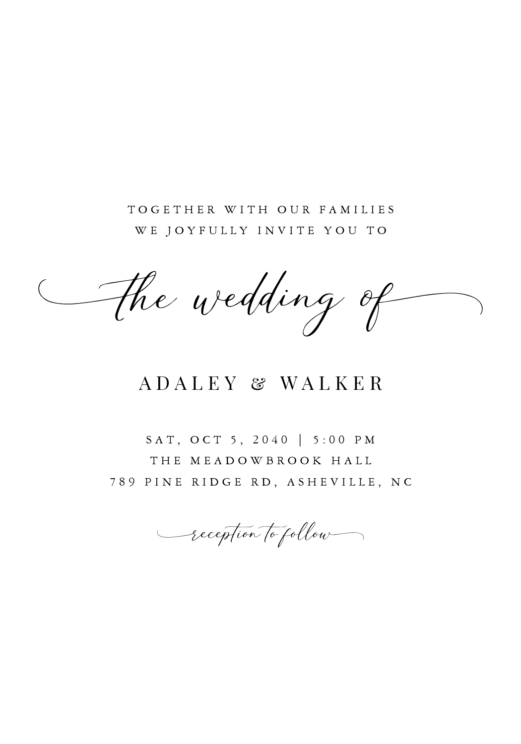 wedding invitation
